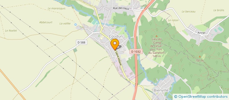 localisation de l'entreprise SOCIETE INDUSTRIELLE DE COUDUN  COUDUN