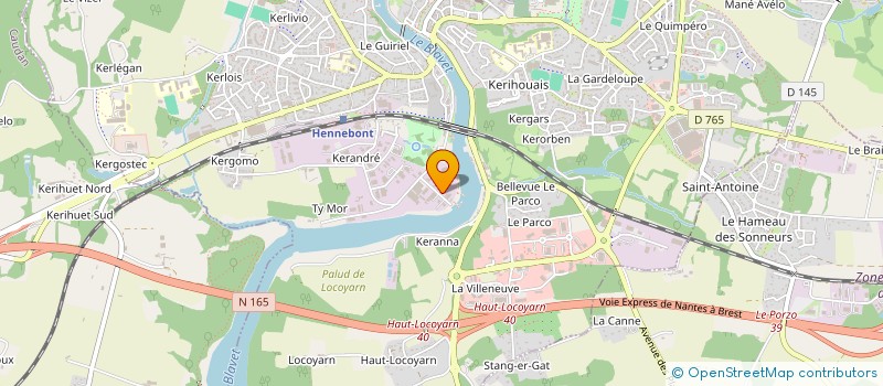 localisation de l'entreprise SOCIETE INDUSTRIELLE DE PLASTIQUES ARMES à HENNEBONT