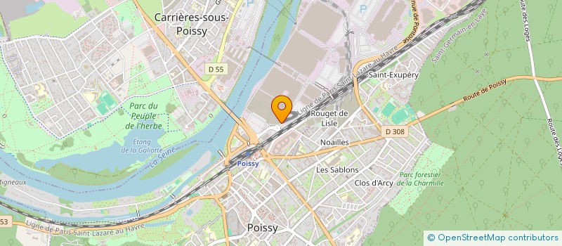 localisation de l'entreprise SOCIETE INDUSTRIELLE DE POISSY  POISSY