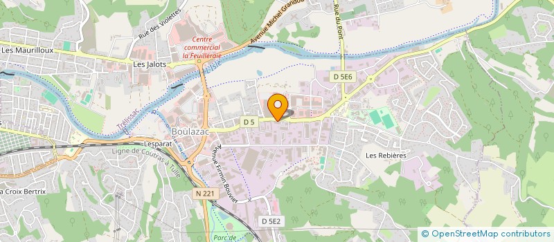 localisation de l'entreprise SOCIETE INDUSTRIELLE DE RECUPERATION DES METAUX  BOULAZAC ISLE MANOIRE