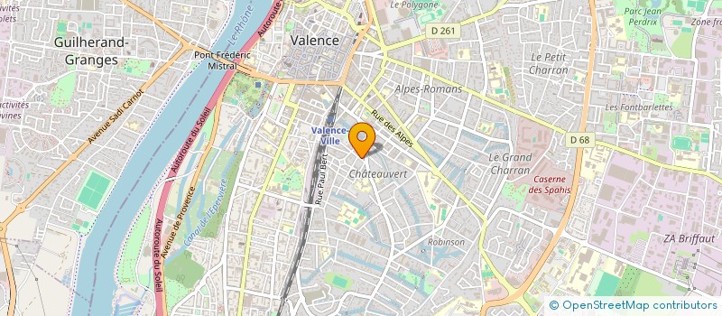 localisation de l'entreprise SOCIETE INDUSTRIELLE DE REPROGRAPHIE à VALENCE