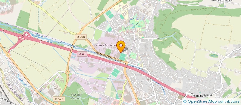 localisation de l'entreprise SOCIETE INDUSTRIELLE DE TISSAGES PM à BOURGOIN-JALLIEU