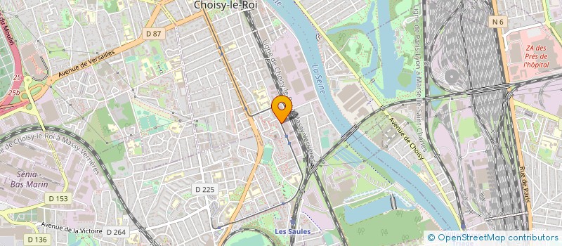 localisation de l'entreprise SOCIETE INDUSTRIELLE DE TOLERIE POUR LE BATIMENT ET LES ACTIVITES ANNEXES à CHOISY-LE-ROI