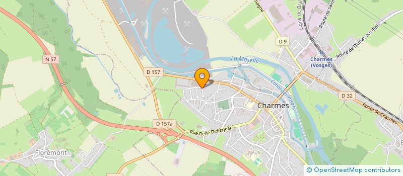 localisation de l'entreprise SOCIETE INDUSTRIELLE DES CUIRS DE L'EST à CHARMES