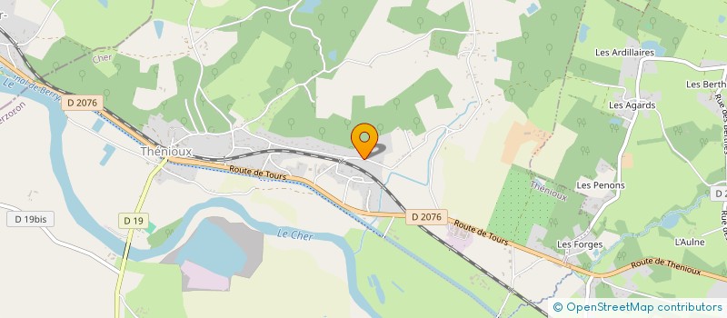 localisation de l'entreprise SOCIETE INDUSTRIELLE DU CHER  THENIOUX