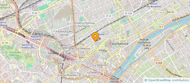 localisation de l'entreprise SOCIETE INDUSTRIELLE DU VERRE à COURBEVOIE