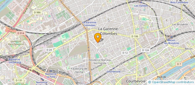 localisation de l'entreprise SOCIETE INDUSTRIELLE DU VETEMENT ELBEUF à LA GARENNE-COLOMBES