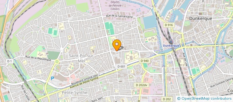 localisation de l'entreprise SOCIETE INDUSTRIELLE ET TERTIAIRE à DUNKERQUE