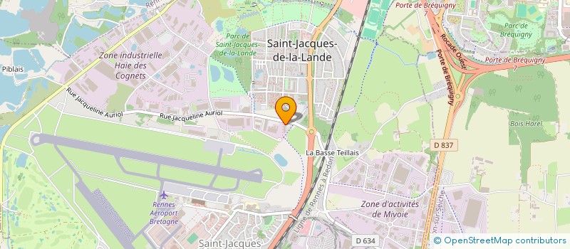 localisation de l'entreprise SOCIETE INDUSTRIELLE ET TERTIAIRE D'ELEC  SAINT-JACQUES-DE-LA-LANDE