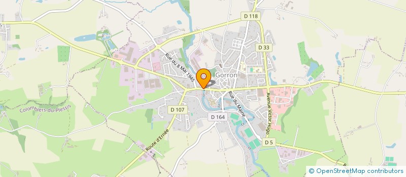 localisation de l'entreprise SOCIETE INDUSTRIELLE MEUBLES MONNIER à GORRON