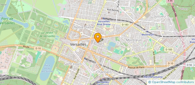 localisation de l'entreprise SOCIETE INFO MOBILE à VERSAILLES