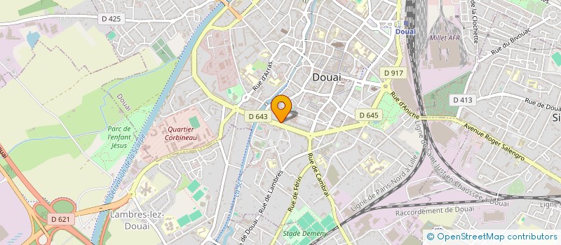 localisation de l'entreprise SOCIETE INFORMATIQUE AIDE A LA GESTION à DOUAI