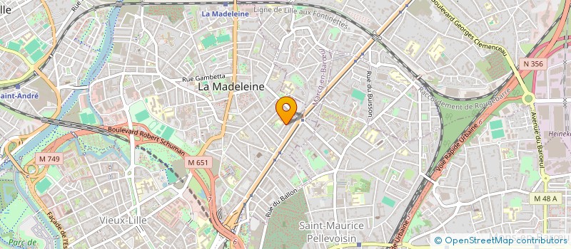 localisation de l'entreprise SOCIETE INFORMATIQUE SOCIAL GESTION à LA MADELEINE