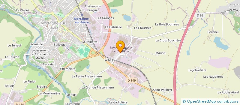 localisation de l'entreprise SOCIETE INNOVATION DU BATIMENT à MORTAGNE-SUR-SEVRE