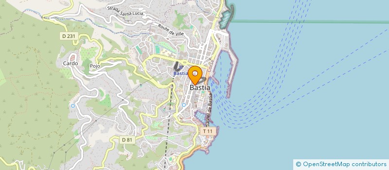 localisation de l'entreprise SOCIETE INSULAIRE DE CONFISERIE à BASTIA