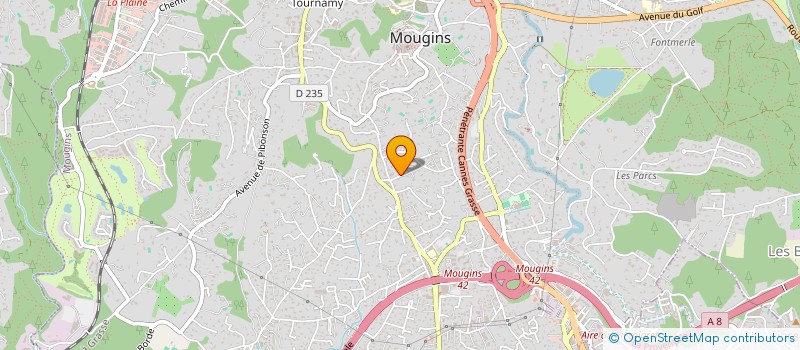 localisation de l'entreprise SOCIETE INTER-PIANOS à MOUGINS