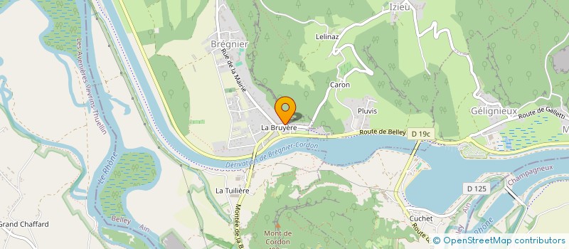 localisation de l'entreprise SOCIETE INTERCOMMUNALE DE CHASSE DE BRENS-VIRIGNIN  BREGNIER-CORDON