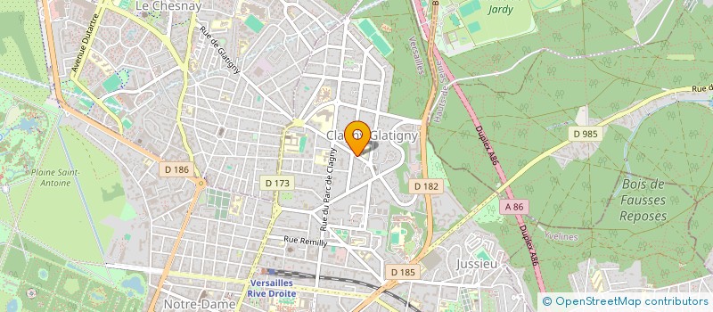 localisation de l'entreprise SOCIETE INTERCRAFT SAFIM SARL à VERSAILLES