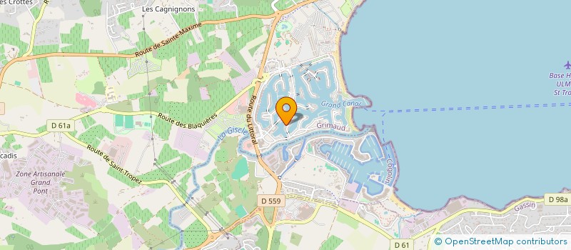 localisation de l'entreprise SOCIETE INTERNATIONAL YACHTING à GRIMAUD