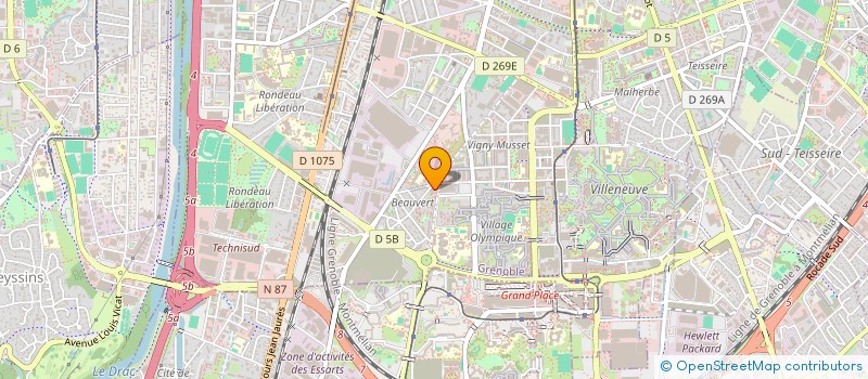 localisation de l'entreprise SOCIETE INTERNATIONALE D'ETUDES DES FEMMES ET D'ETUDES DE GENRE EN POESIE  GRENOBLE