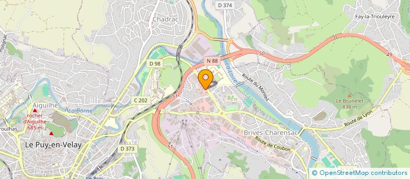 localisation de l'entreprise SOCIETE INTERNET DE DEVELOPPEMENT  BRIVES-CHARENSAC