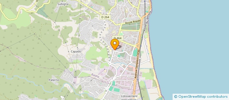 localisation de l'entreprise SOCIETE INTERPROFESSIONNELLE DE SOINS AMBULATOIRES MAISON DE SANTE BASTIA M.S.B à BASTIA