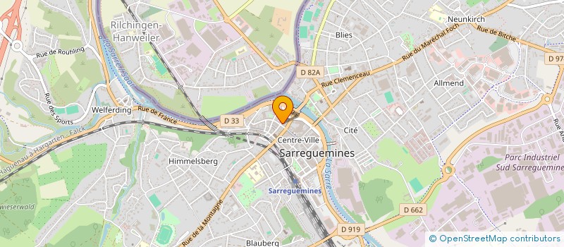 localisation de l'entreprise SOCIETE INVESTISSEMENT ET DE GESTION à SARREGUEMINES
