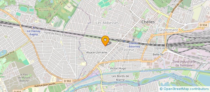 localisation de l'entreprise SOCIETE INVESTISSEMENT PRIVE ZHONGSHAN  CHELLES