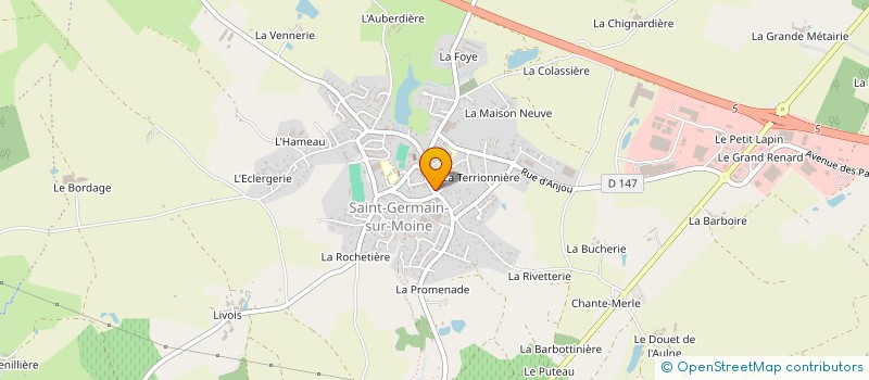 localisation de l'entreprise SOCIETE ISOLATION GERMINOISE - PAR ABREVIATION S.I.G à SEVREMOINE