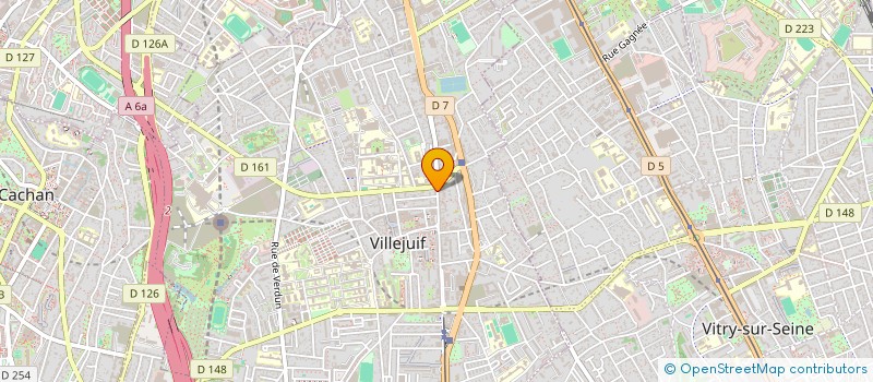 localisation de l'entreprise SOCIETE J.CAQUELIN  VILLEJUIF