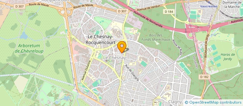 localisation de l'entreprise SOCIETE J.E.D à LE CHESNAY-ROCQUENCOURT