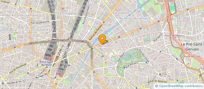localisation de l'entreprise SOCIETE J ET M à PARIS