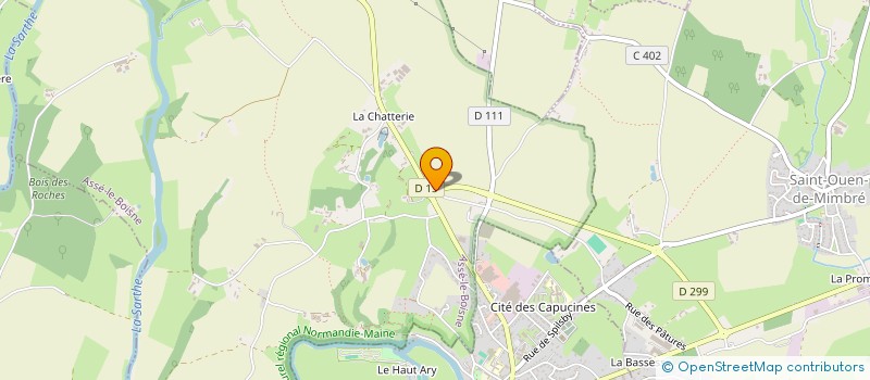 localisation de l'entreprise SOCIETE J.L.C.  SOUGE LE GANELON