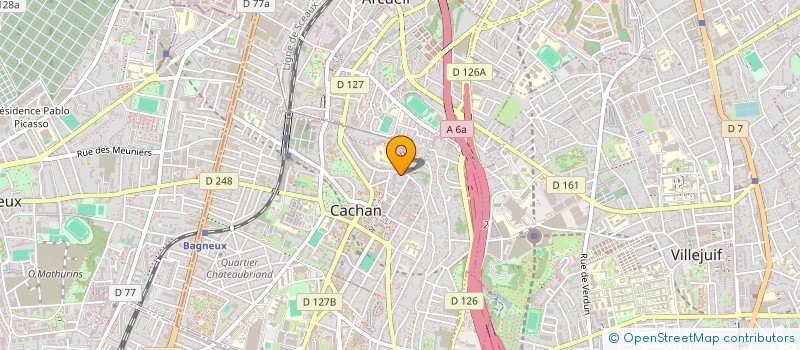 localisation de l'entreprise SOCIETE J LEDRAN ET CIE à CACHAN