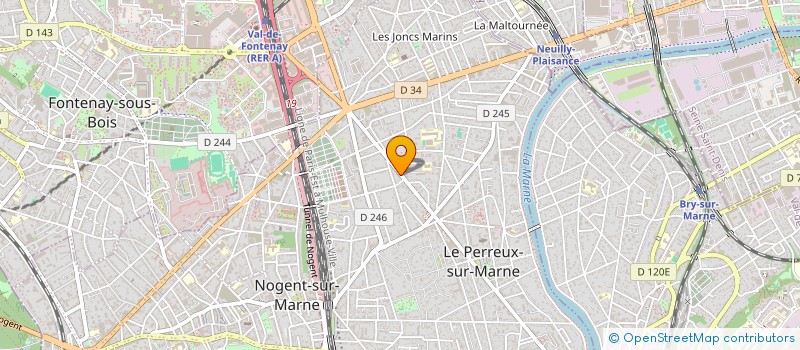 localisation de l'entreprise SOCIETE J R C 2  LE PERREUX-SUR-MARNE