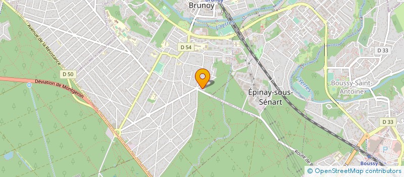 localisation de l'entreprise SOCIETE JACSER  BRUNOY