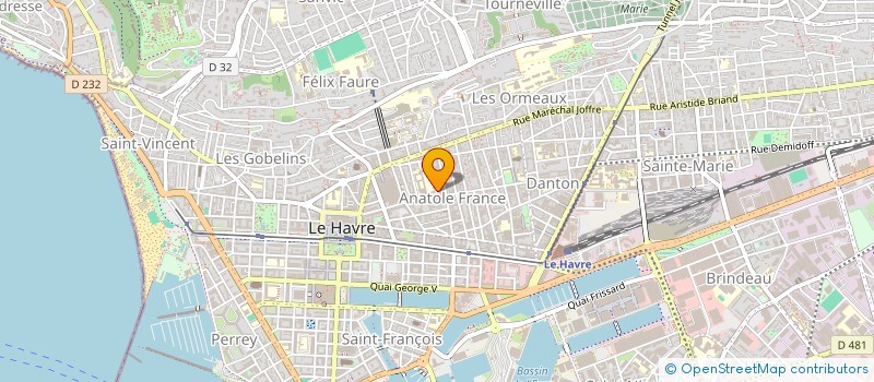 localisation de l'entreprise SOCIETE JADE à LE HAVRE