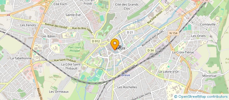 localisation de l'entreprise SOCIETE JAGUENET ET CIE à DREUX