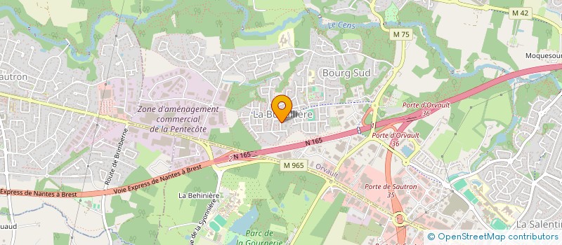 localisation de l'entreprise SOCIETE JAMED à ORVAULT