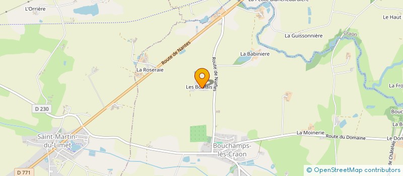 localisation de l'entreprise SOCIETE JAMIN R&P SERVICES à BOUCHAMPS LES CRAON