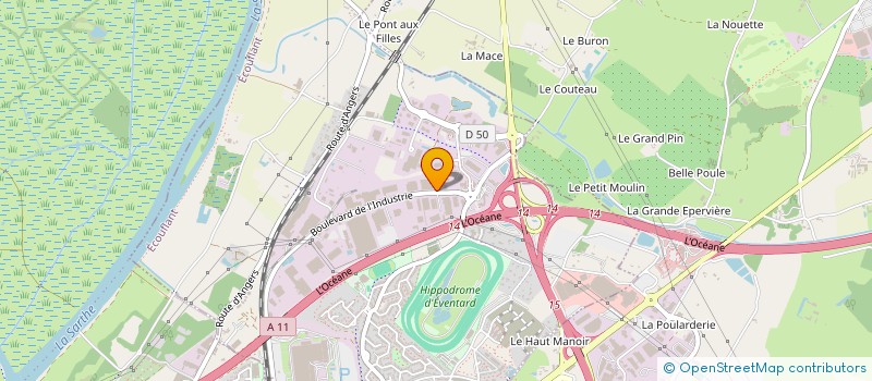 localisation de l'entreprise SOCIETE JARZEENNE DE DECOLLETAGE ET DE MECANIQUE DE PRECISION SOJADEM à ECOUFLANT