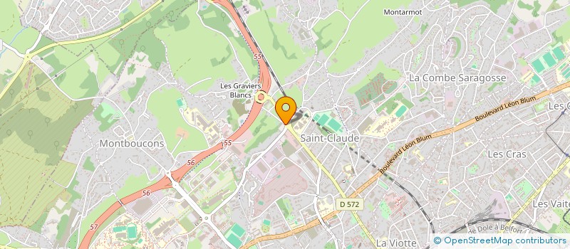 localisation de l'entreprise SOCIETE JCL AUTOMOBILES  BESANCON