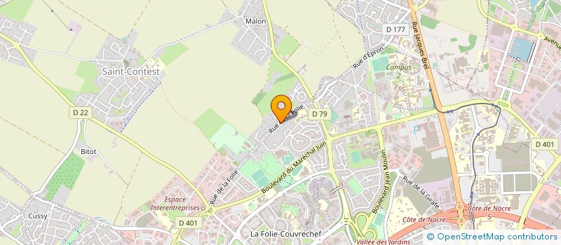 localisation de l'entreprise SOCIETE JEAN à CAEN