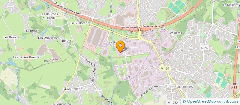 localisation de l'entreprise SOCIETE JEAN LEBEAUPIN à REZE