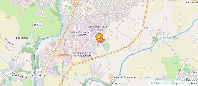 localisation de l'entreprise SOCIETE JEAN LOUIS  MAYENNE