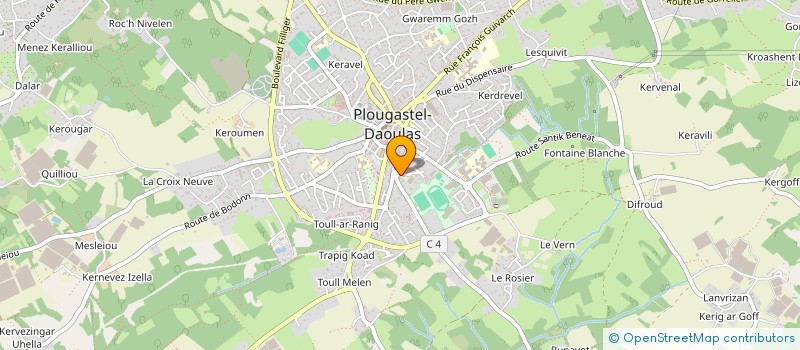 localisation de l'entreprise SOCIETE JEAN MARIE PEDEL  PLOUGASTEL-DAOULAS