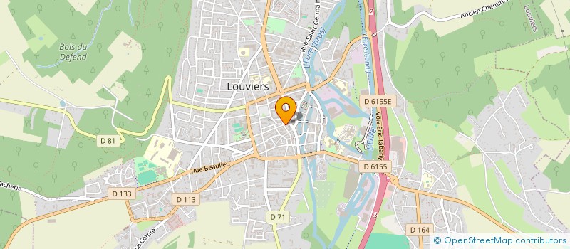 localisation de l'entreprise SOCIETE JEVECO à LOUVIERS