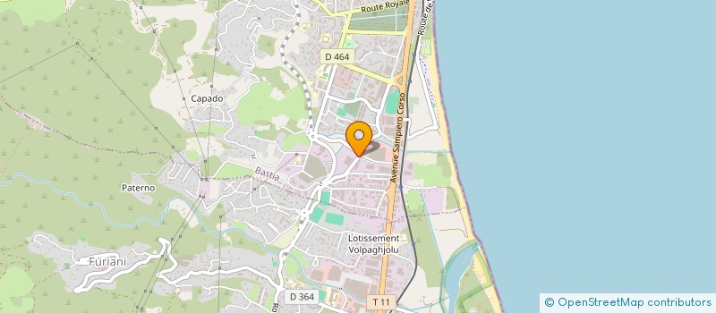 localisation de l'entreprise SOCIETE JJS à BASTIA