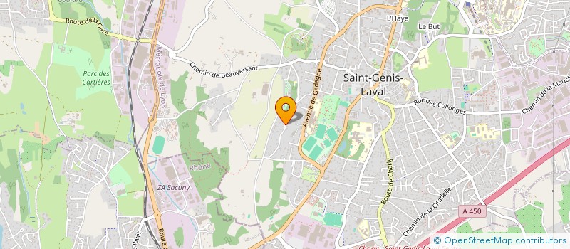 localisation de l'entreprise SOCIETE JMR  SAINT-GENIS-LAVAL