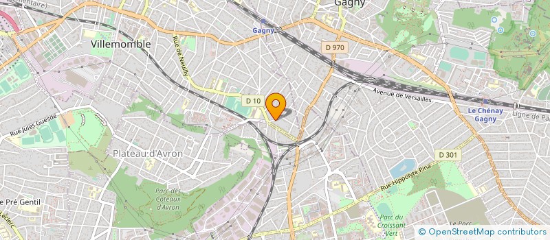localisation de l'entreprise SOCIETE JORGE BATIMENT  VILLEMOMBLE